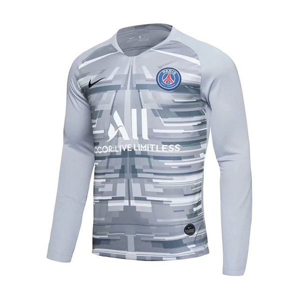 Camiseta Paris Saint Germain Replica Primera Ropa ML Portero 2019/20 Gris